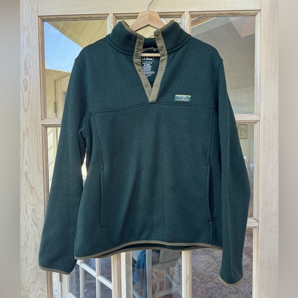 L.L. Bean Other - L.L. Bean Men's Sweater Fleece Pullover (Size M) in dark green